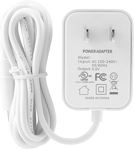 Miniatura 2 de LEFXMOPHY Cable de alimentación compatible con reloj hipopótamo, luz nocturna y máquina de sonidos de sueño, cargador de alimentación de adaptador