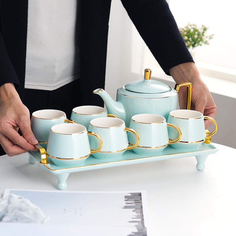 Amazon.co.jp: カップ＆ソーサーセット磁器ティーセットライト