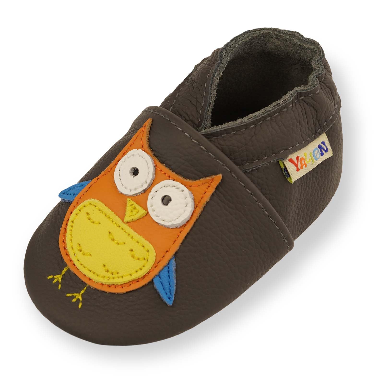 YALION Baby Shoes Soft Sole First Walking Crib Shoes, Slip-on Baby Boys Girls Slippers for Infant Toddlers, Non-Slip Leather Baby Moccasins — view 21