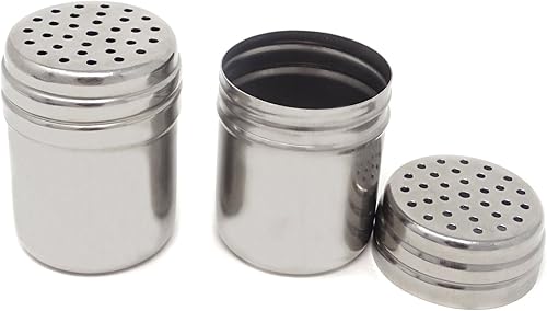 Honbay 2 latas de condimento de acero inoxidable de 5 onzas