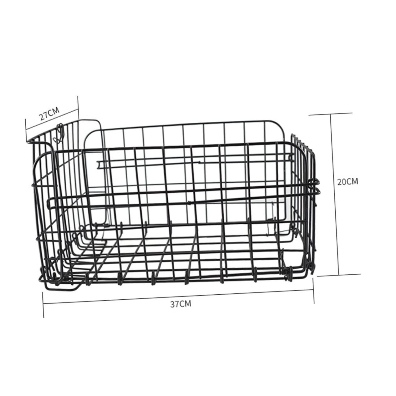 Cesta Trasera para Bicicleta Plegable Capacidad para y Instalación y Almacenamiento para Ciclistas y