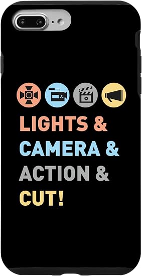 Amazon Iphone 7 Plus 8 Plus ライトとカメラとアクションカット映画tv番組映画愛好家 スマホケース 家電 カメラ オンライン通販