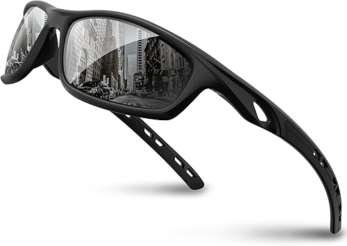 Miniatura 8 de RIVBOS RB833 - Lentes de sol polarizados, unisex, con protección contra rayos ultravioleta, para deportes, pesca, conducción y ciclismo