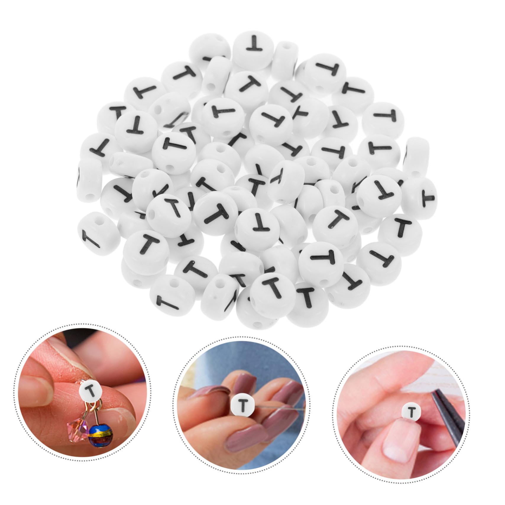 Operitacx 2500pezzi Lettere Per Bracciali Fai Da Te Perline Multifunzione Per Creazioni Artigianali Decorazioni Personalizzate Per Gioielli e Accessori