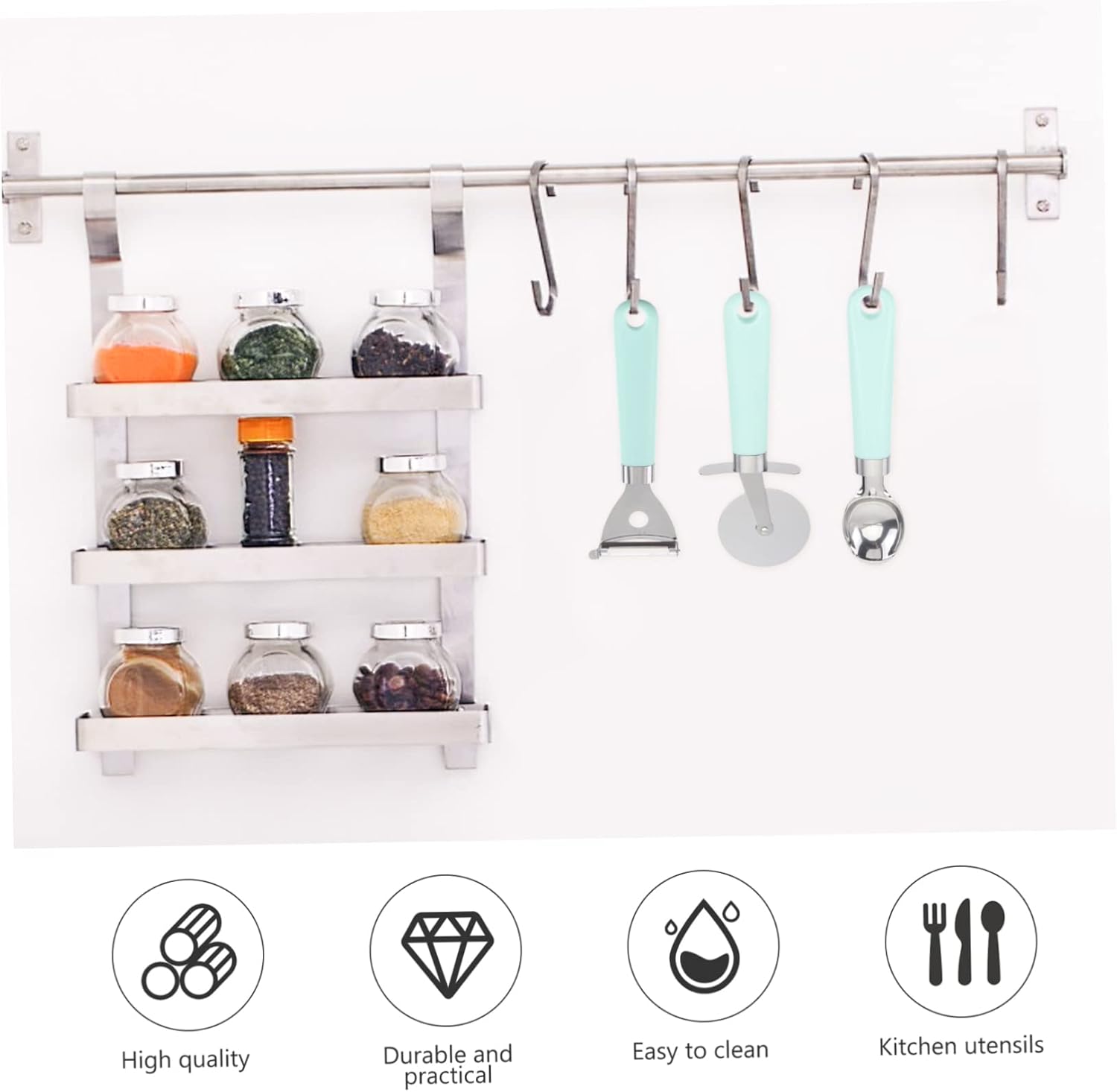 Cooking Tools Set 9pc Kitchen Utensils Kitchen Gadgets Plastic Handle Non-stick Cooking Utensils