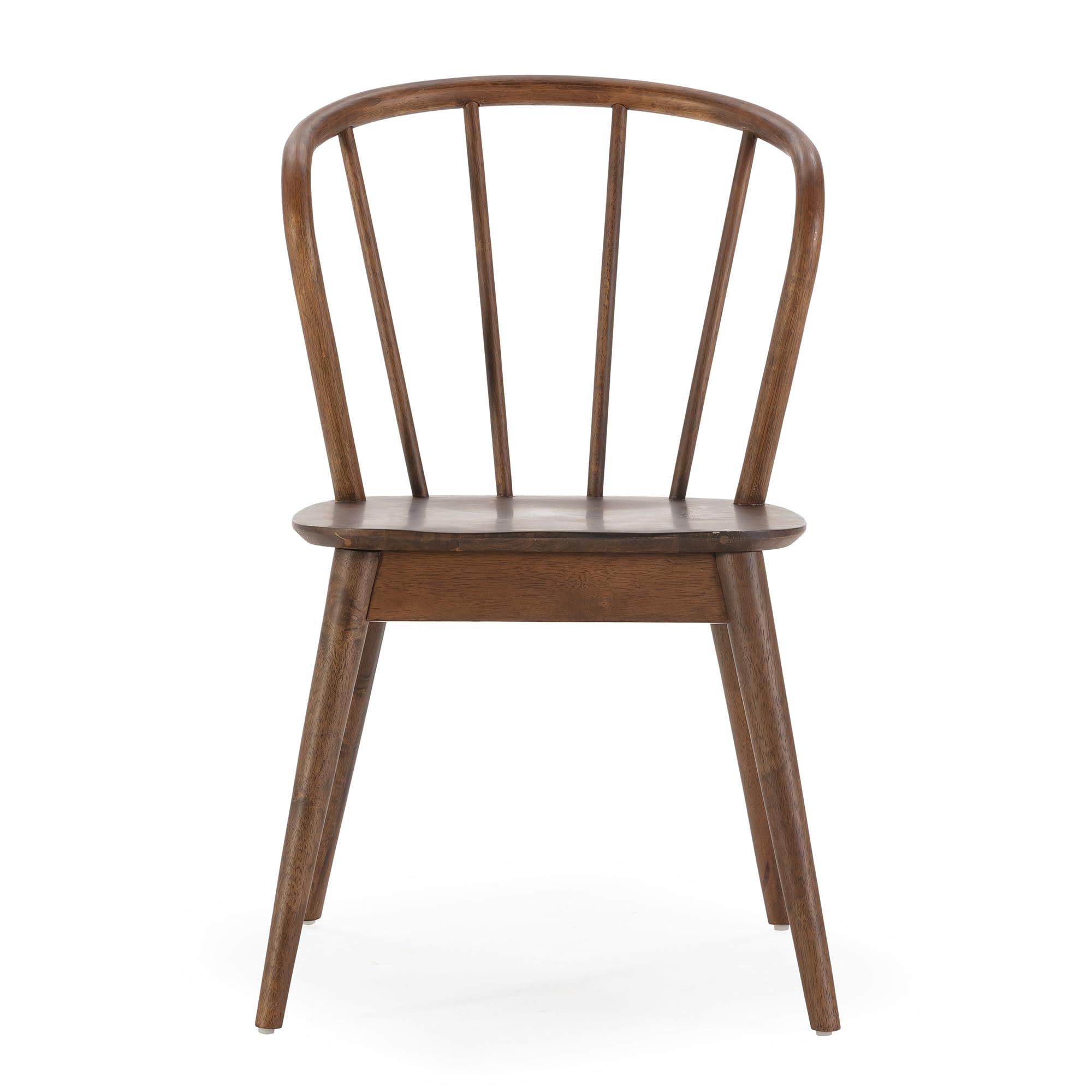HOMN LIVING Pack 2 sillas Brisa Color Nogal, Madera Maciza, 47 cm (Ancho) 59 cm (Profundo) 83 cm (Alto)