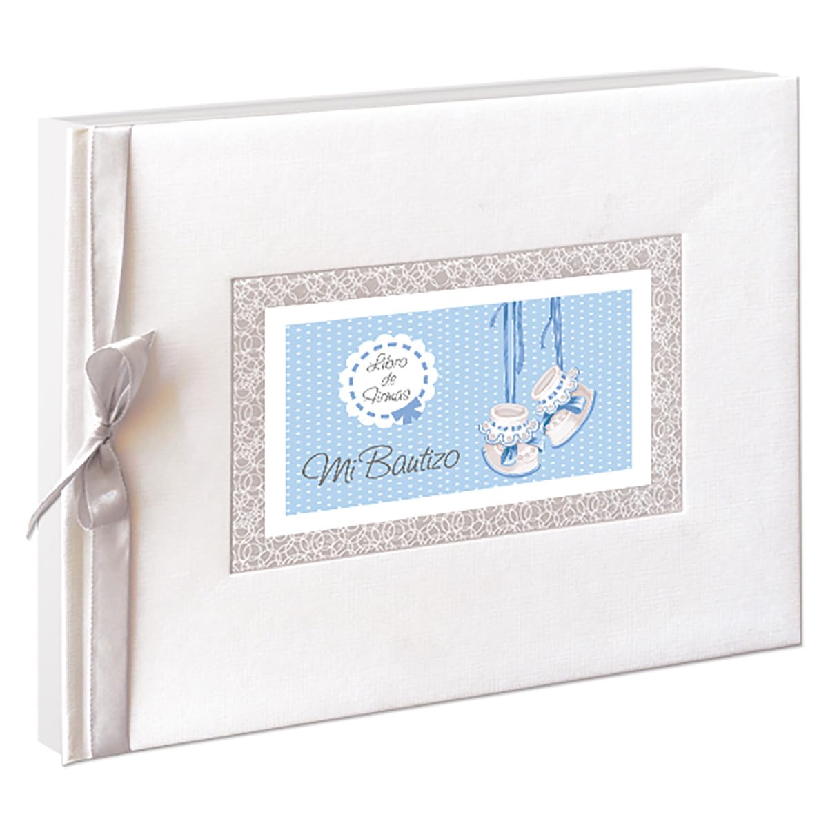 Libro de firmas bautizo bebé niño mas porta móviles con foto personalizable. Libro para recordar los momentos más bellos de un día especial y único