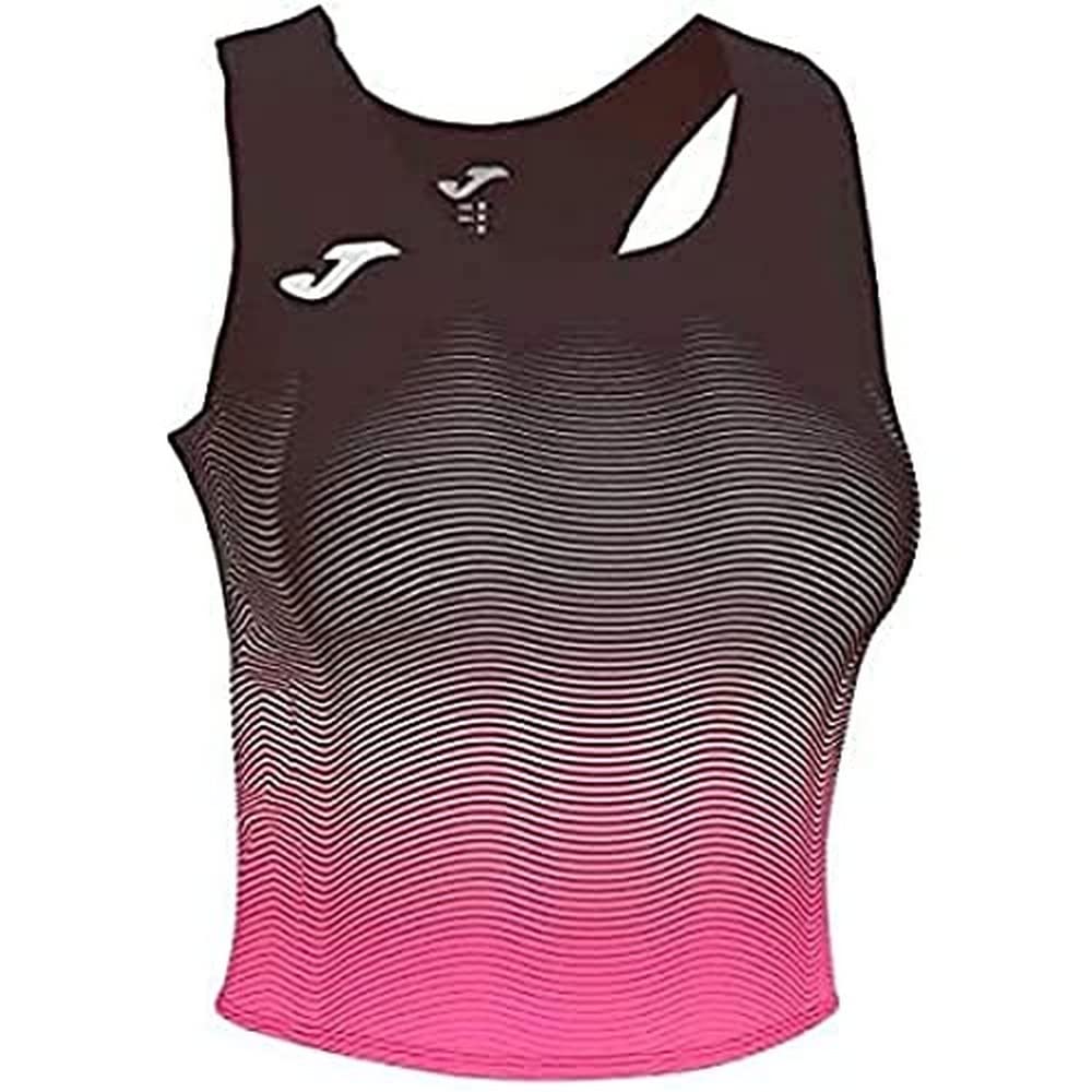 Joma Elite Vii Top running, Woman, womens, 901018.118, Black-Pink, L