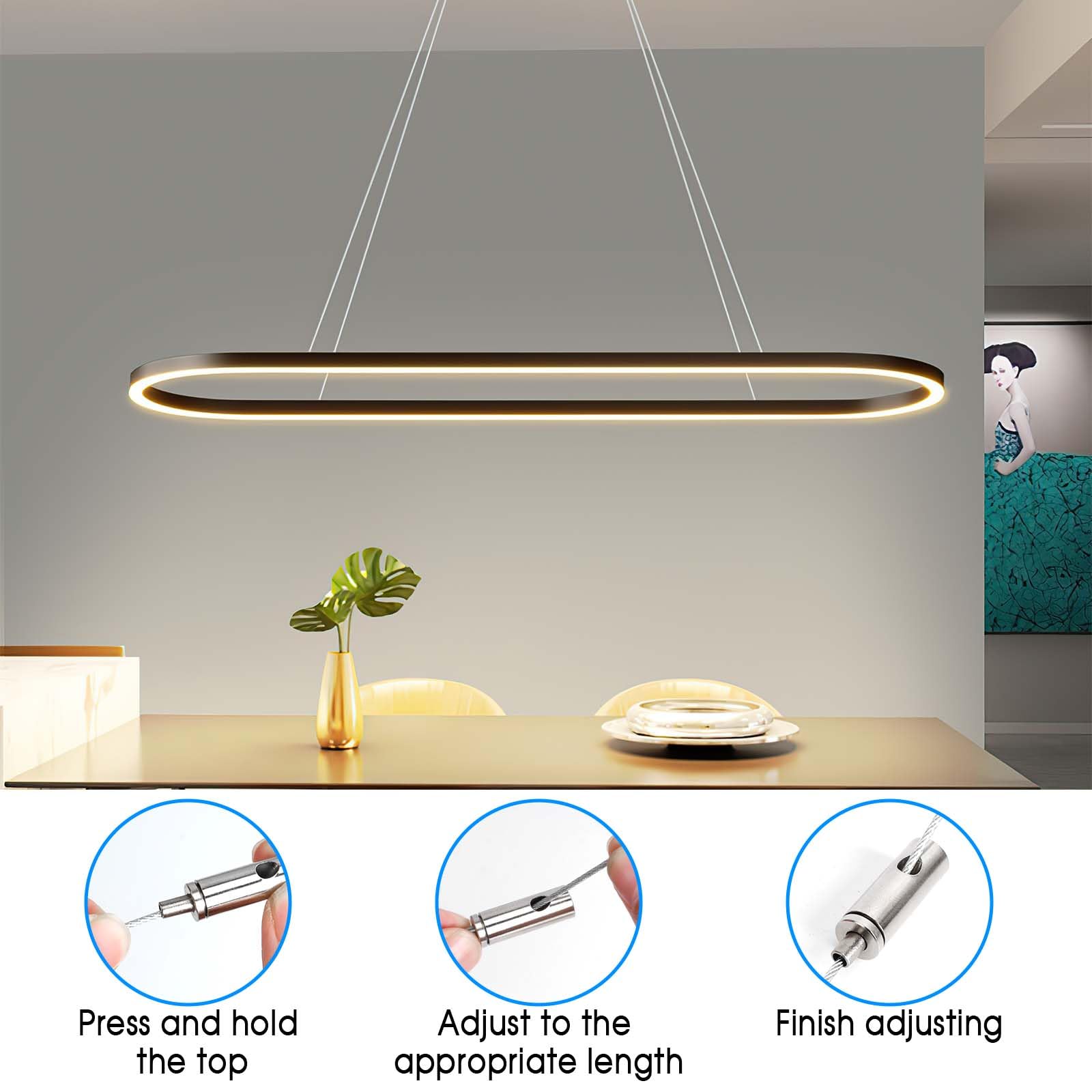 Câbles De Suspension Acier Inoxydable - 8 Kits Réglables - Pour Luminaires, Décorations, Panneaux