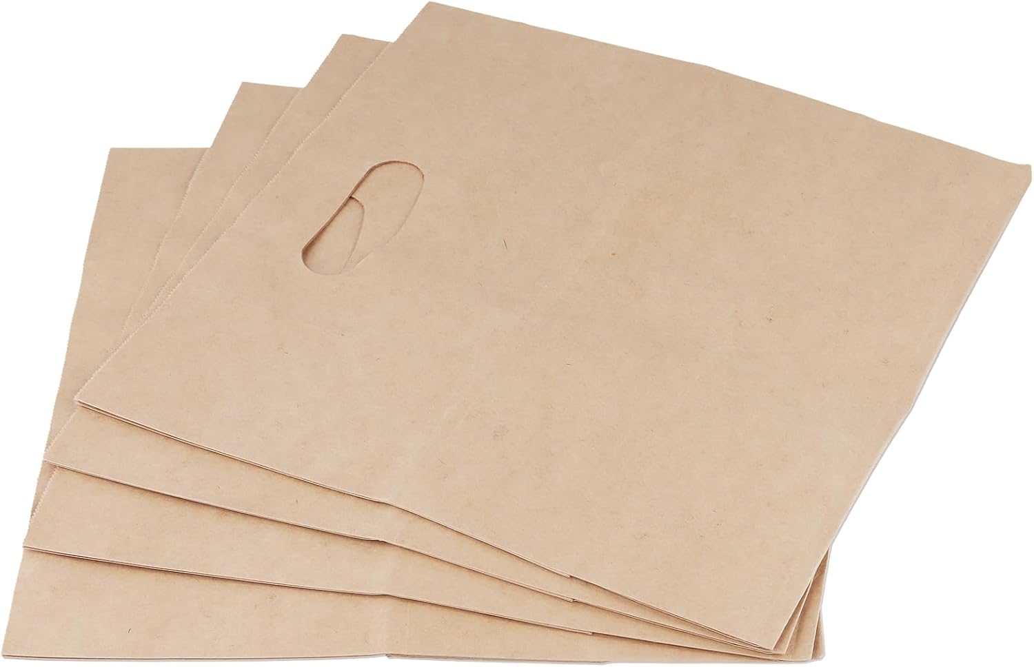 150 PCS Kraft Paper Bags, Brown Gift Takeout Tote Bags with Die Cut Handle for Restaurant, Grocery, Shopping, 11.2 x 11.2 x 6 inch - Image 3