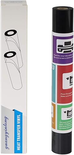 Miniatura 5 de Guangyintong Vinilo adhesivo de transferencia de calor para camisetas 30.48 cm x 2.43 m, rollo brillante