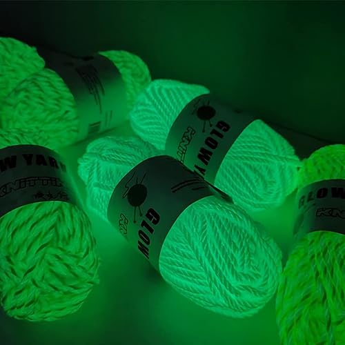 Miniatura 5 de Cordón de macramé luminoso, cuerda de tejer bohemia para manualidades, 0.118 pulgadas que brilla en la oscuridad, para tejer árbol de Navidad,