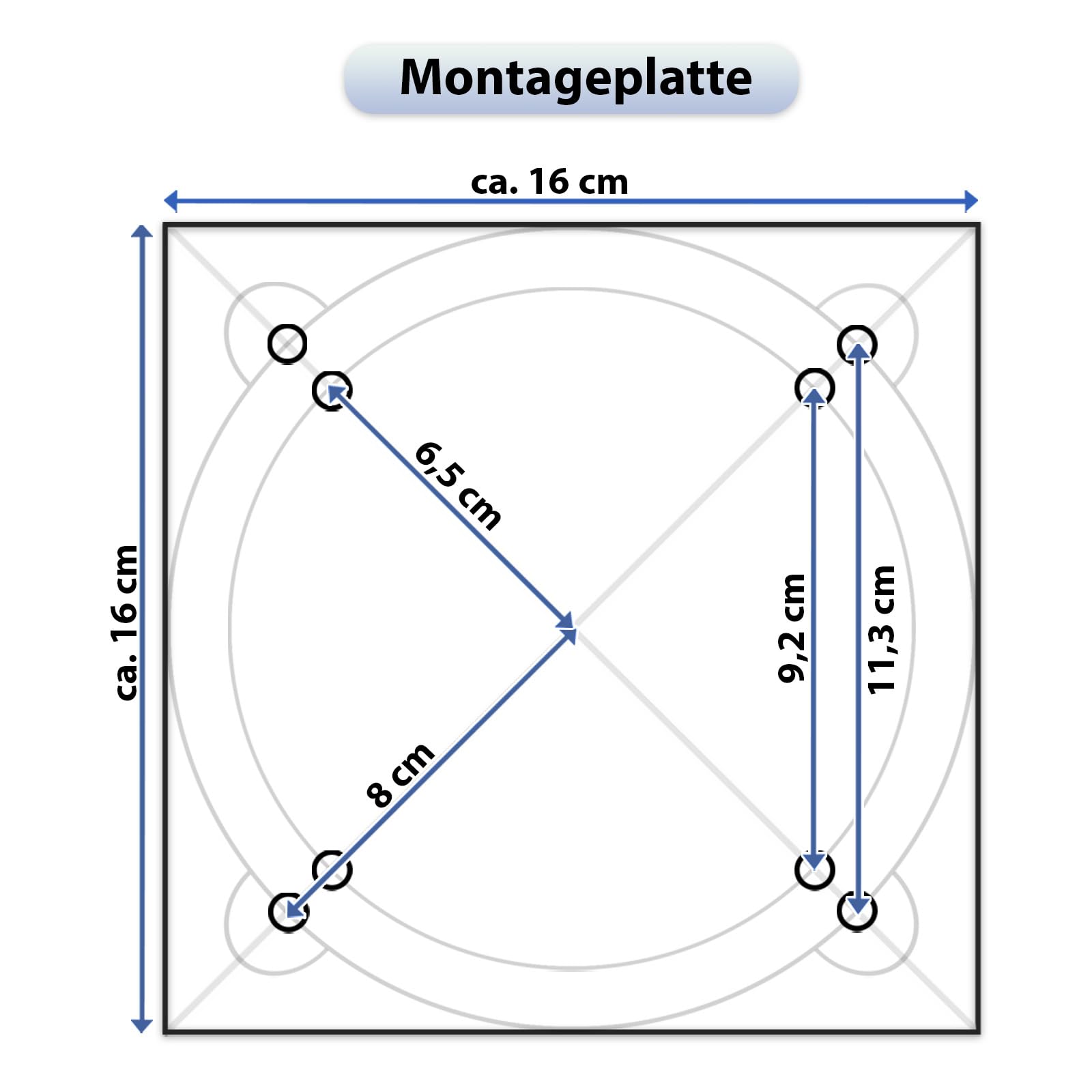Montafox Universal Bodenhülse Bodenplatte zum Einbetonieren für Sonnenschirme Sonnenschirmständer Wäschespinne 7 Jahre Garantie auf Material*