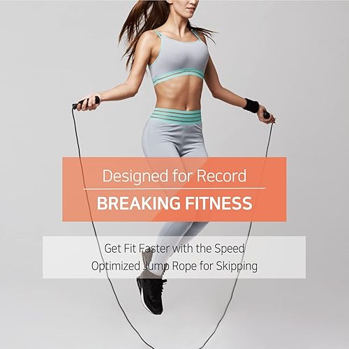 Miniatura 5 de Cuerda de saltar de ejercicio para cardio, boxeo, crossfit, cuerda de saltar ajustable para hombres y mujeres, ligera, sin enredos, fabricada en