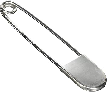 Coitak Large Safety Pins, 5 inch, 10 PCS Stainless Steel, Silver Huge Strong XL, Extra Large Laundry Pins for Blankets