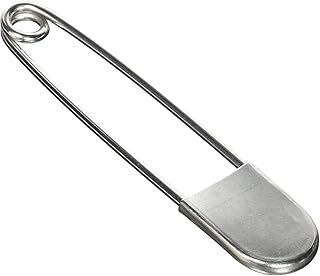 Coitak Large Safety Pins, 5 inch, 10 PCS Stainless Steel, Silver Huge Strong XL, Extra Large Laundry Pins for Blankets