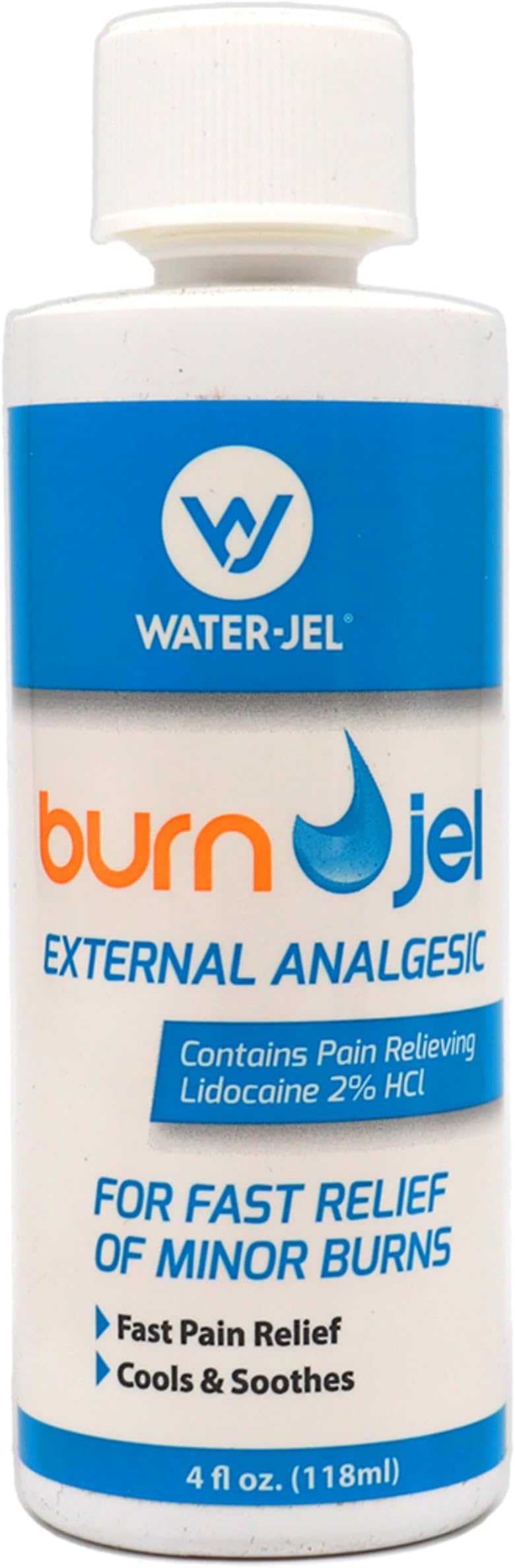 Water Jel Burn Jel Minor Burn Relief Gel Squeeze Bottle 4 oz