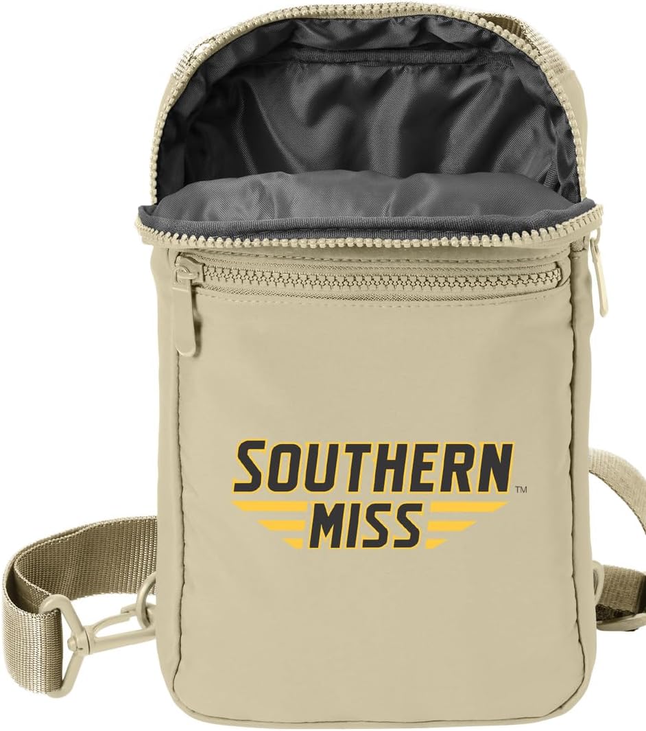 Broad Bay Southern Miss Crossbody Bag - Versatile Travel, Sports, or Gameday Bag for Southern Mississippi Fans and Alumni, Men or Women