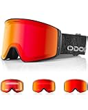 Photochromic Ski Goggles for Men Women Adult, Snow Snowboard Goggles with Pattern Strap for All Day Skiing Sports