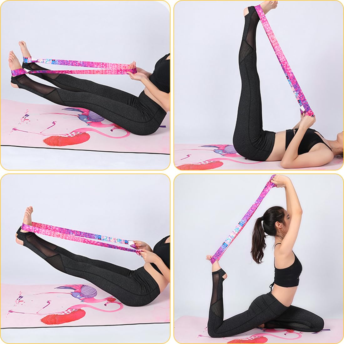 Correas para esterillas de yoga Correas para los hombros de la esterilla de yoga, correas para los hombros de la esterilla de yoga, adecuadas para yoga, pilates, aeróbicos (2 piezas)
