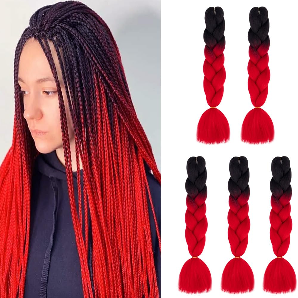 24inch Jumbo Braids Hair Extensions Ombre Braiding Hair Synthetic 3Pieces/lot Crochet Twist High Temperature African Box Braids, Sapphire Blue — view 98
