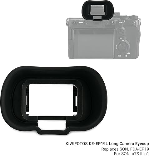 Vista 26 de Kiwifotos Suave largo FDA-EP10 visor Eyecup Eye Cup Ocular para Sony A6000 A6100 A6300 cámara sin espejo