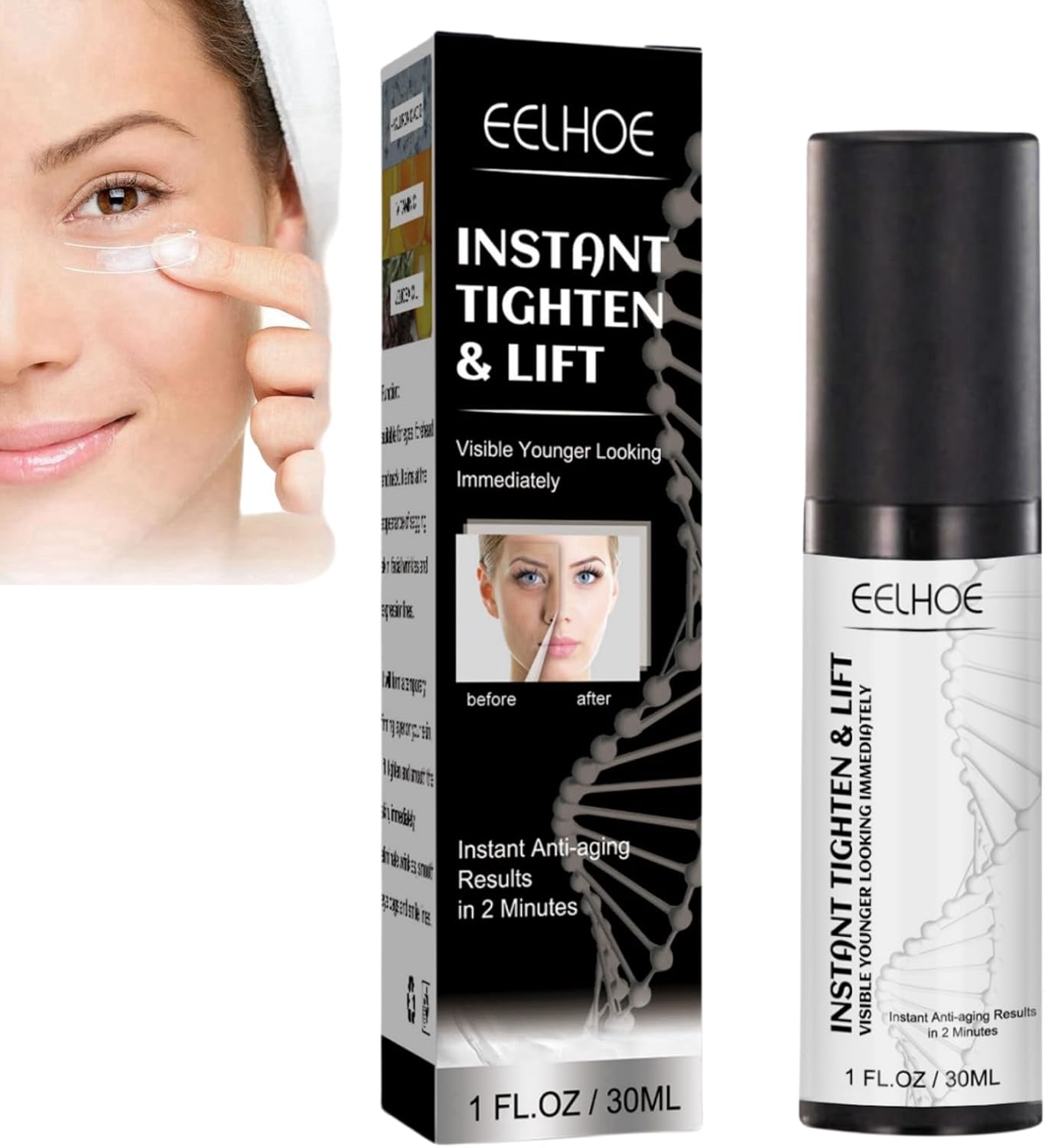 Eye Cream,Temporary Tightener Eye Cream,Instant Eye Bag Removal,Instant