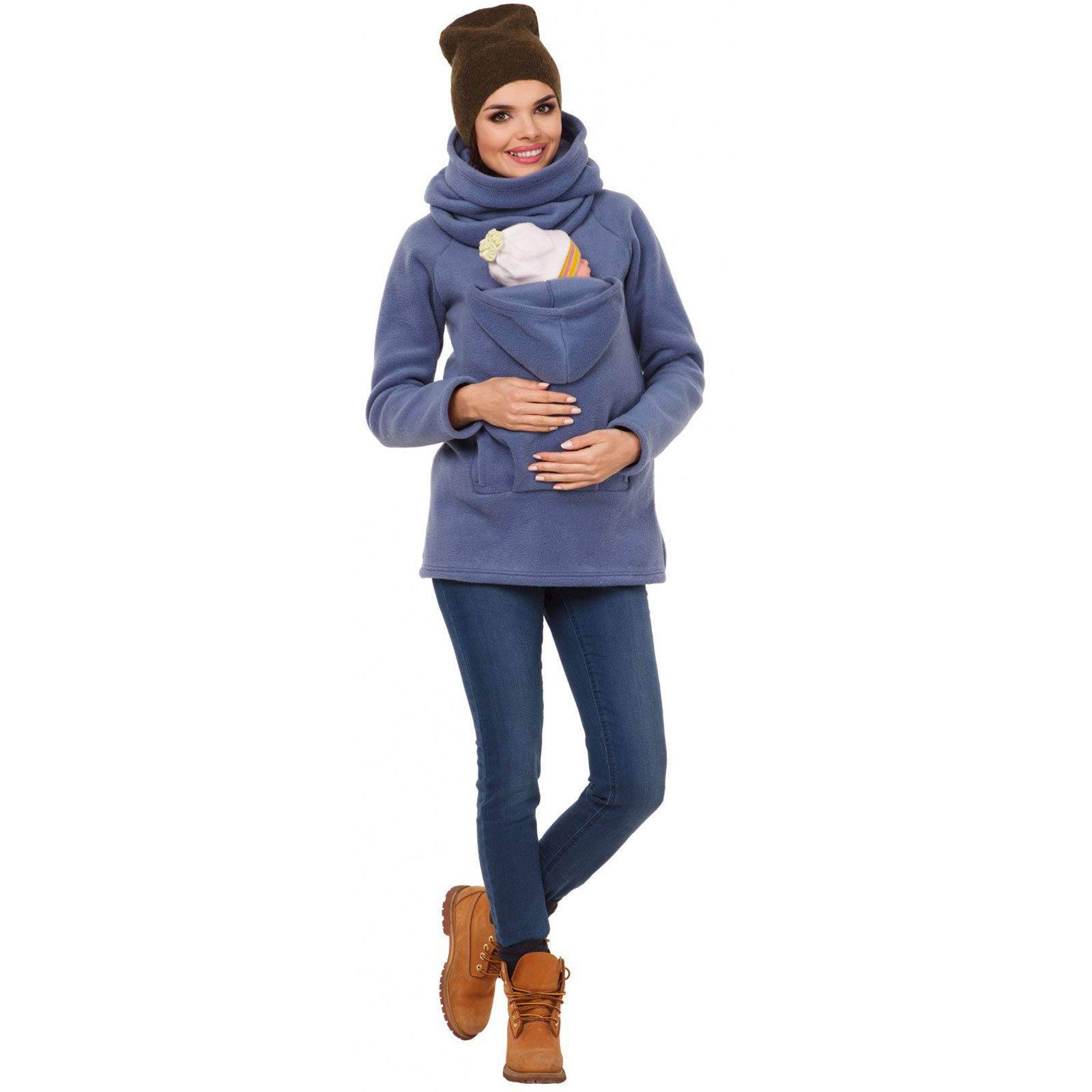 Giacca Premaman Con Porta Bimbo Invernale Giacca,2 In Felpa