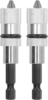 Fast Change Bit Holder, 2PCS Bit Tip Holder Hex Magnetic Screw Drill Tip Pivot Screwdriver Bit Holder with Screwdriver Bits, Drum Sanders