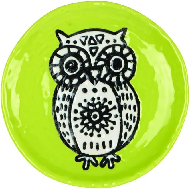 ORE Originals Living Goods Cuppa Color Coaster, Green Owl
