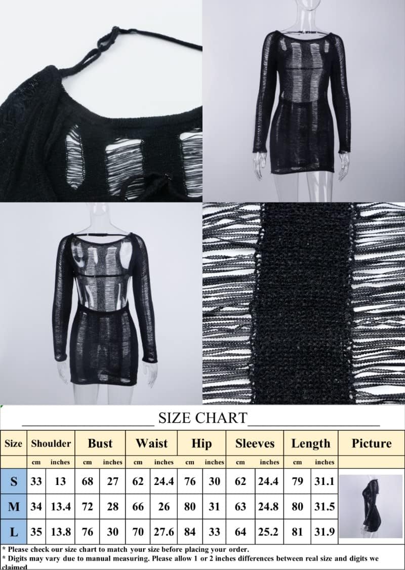 Long Sleeve Dress for Women Sexy Y2k Dress Bodycon Dresses for Women Sexy Dresses for Women - Image 5