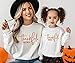 Thankful Mama And Mini Thanksgiving Mommy and Me Sweatshirt, Cute Mother Daughter Outfits for Fall Toddler Boy Girl, Mom and Son Matching Fall Sweater, Family Matching Thanksgiving Sweatshirts