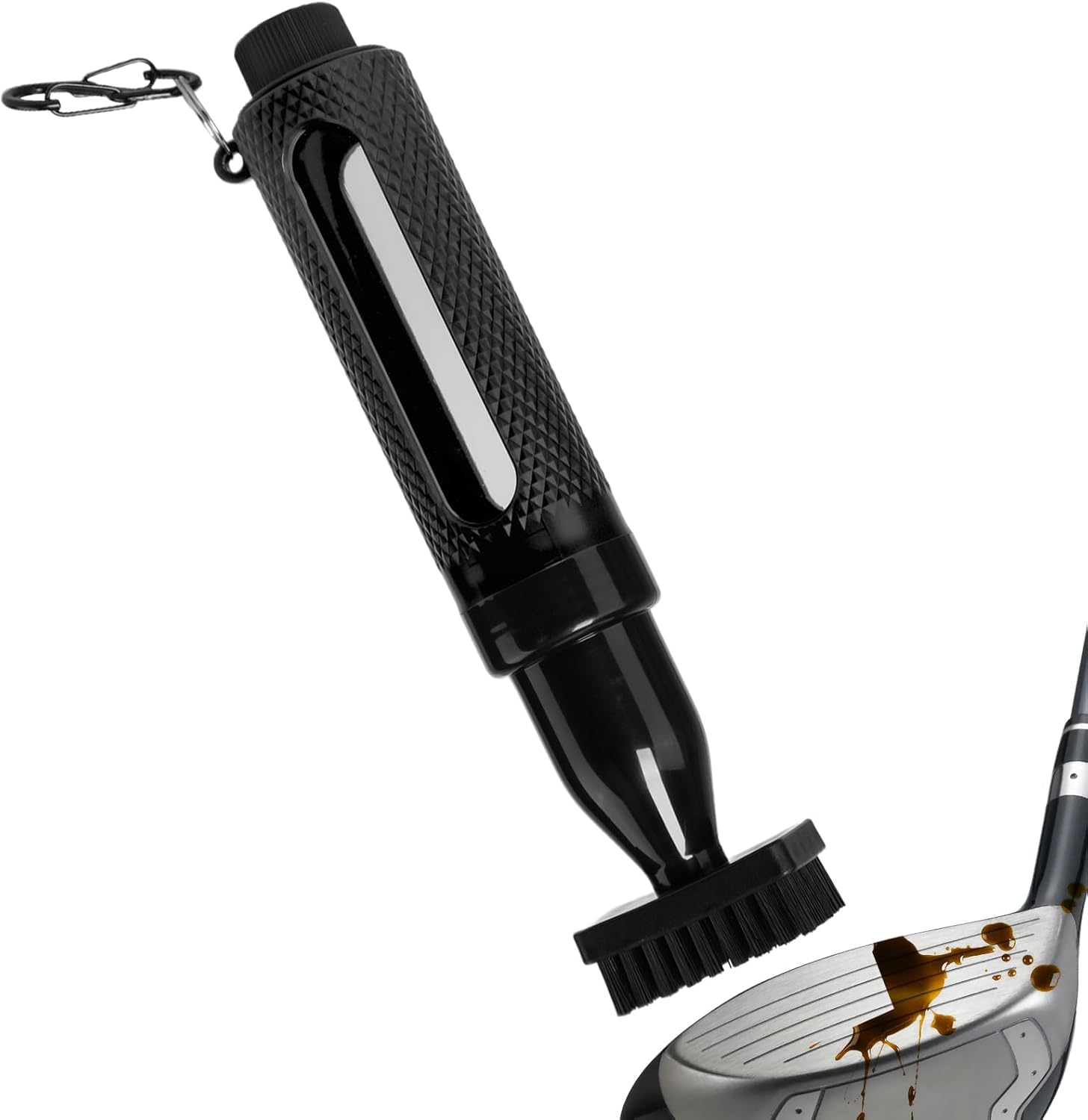 Golf Club Cleaner - Golf Club Groove Brush,Soft Bristles Leak-Proof Portable Sports Accessories with Retainer Clip for Adults Professionals Beginners Outdoor Travel