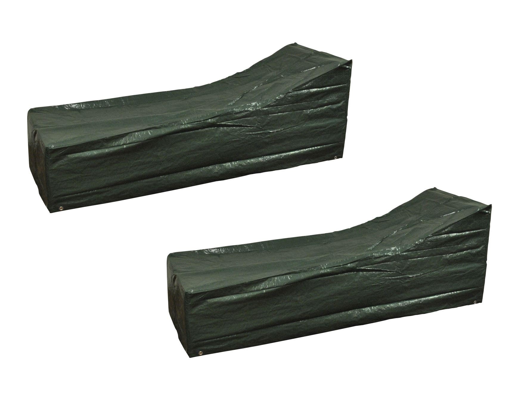 Selections Green Pack Of 2 X Waterproof Sunbed Covers In