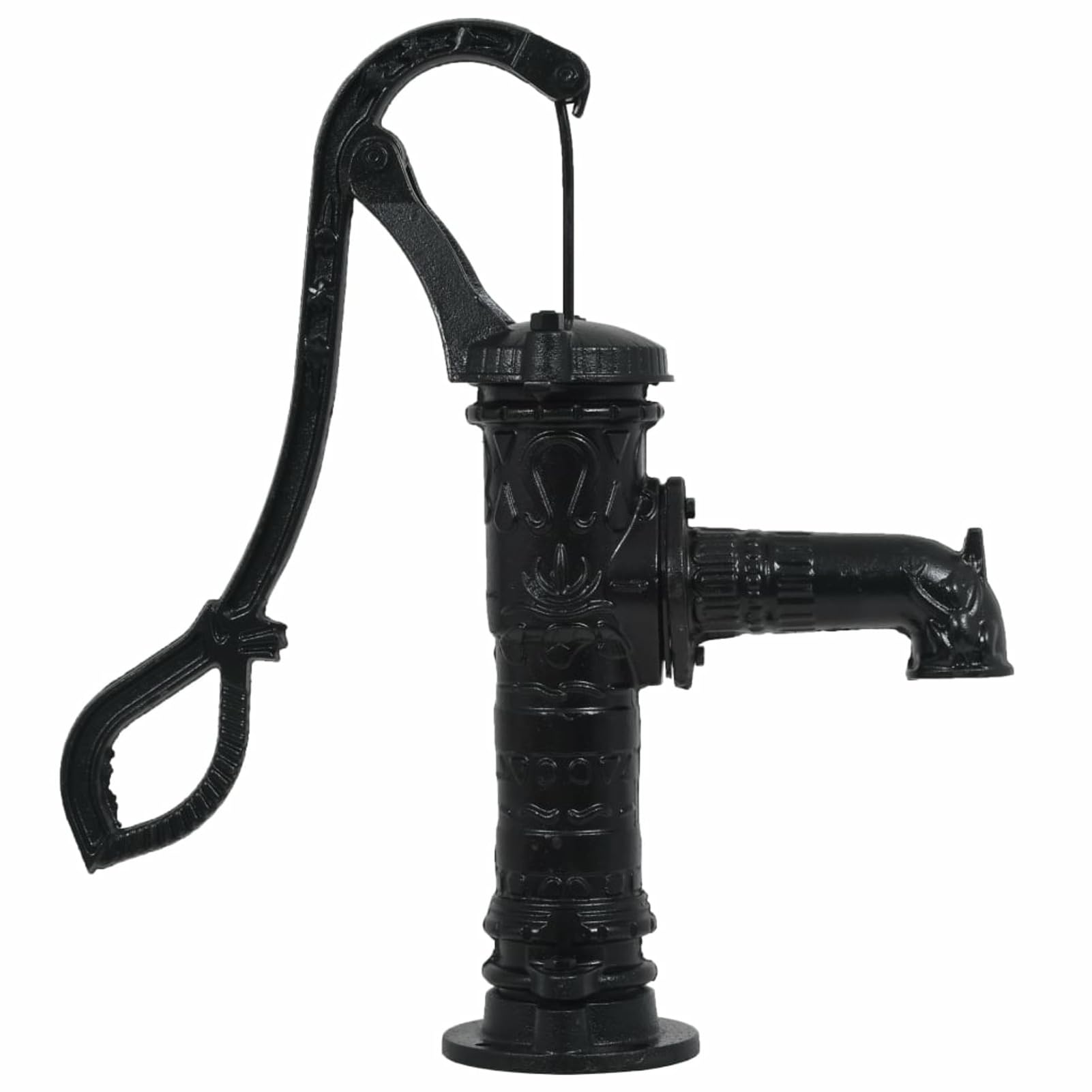 ARKEM Pompa dell'Acqua agitata, in Ghisa, per Acqua a Mano, per acque sotterranee domestiche, fontane, Pompa da Vela, per Giardino,Pompa d'Acqua da Giardino con Supporto in Ghisa