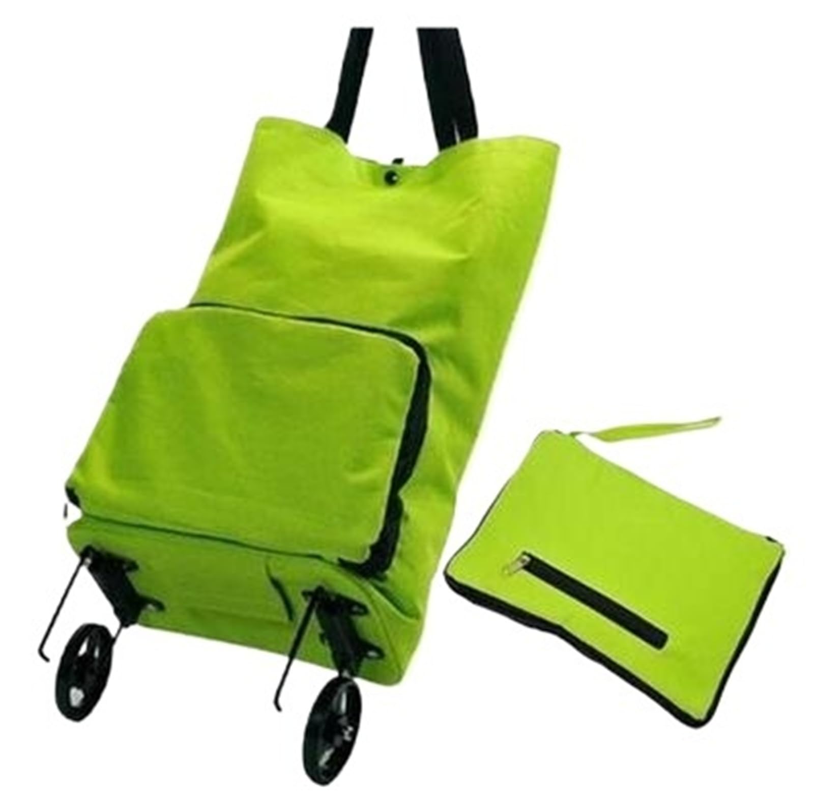 Foldable Shopping Bag with Wheels Foldable Bag Reusable Shopping Trolley Bags On Wheels Cart(Color-5)