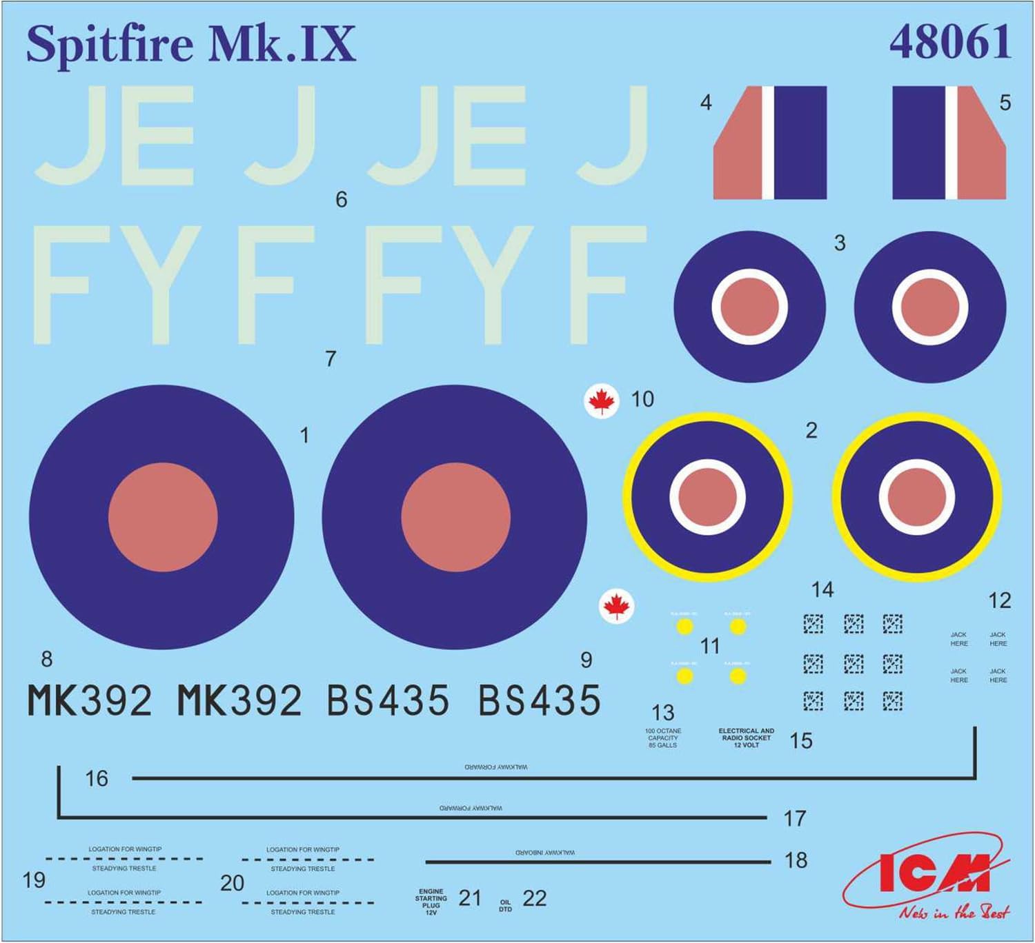 ICM Models ICM48061 Spitfire Mk.IX Building Kit