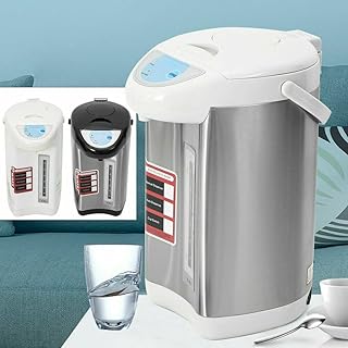 4L Dispensador de agua de acero inoxidable con aislamiento para el hogar, color blanco/negro/gris, 750 W 220 V (gris)