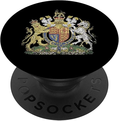 Emblema Nacional Sello Escudo de Armas del Reino Unido PopSockets intercambiables PopGrip