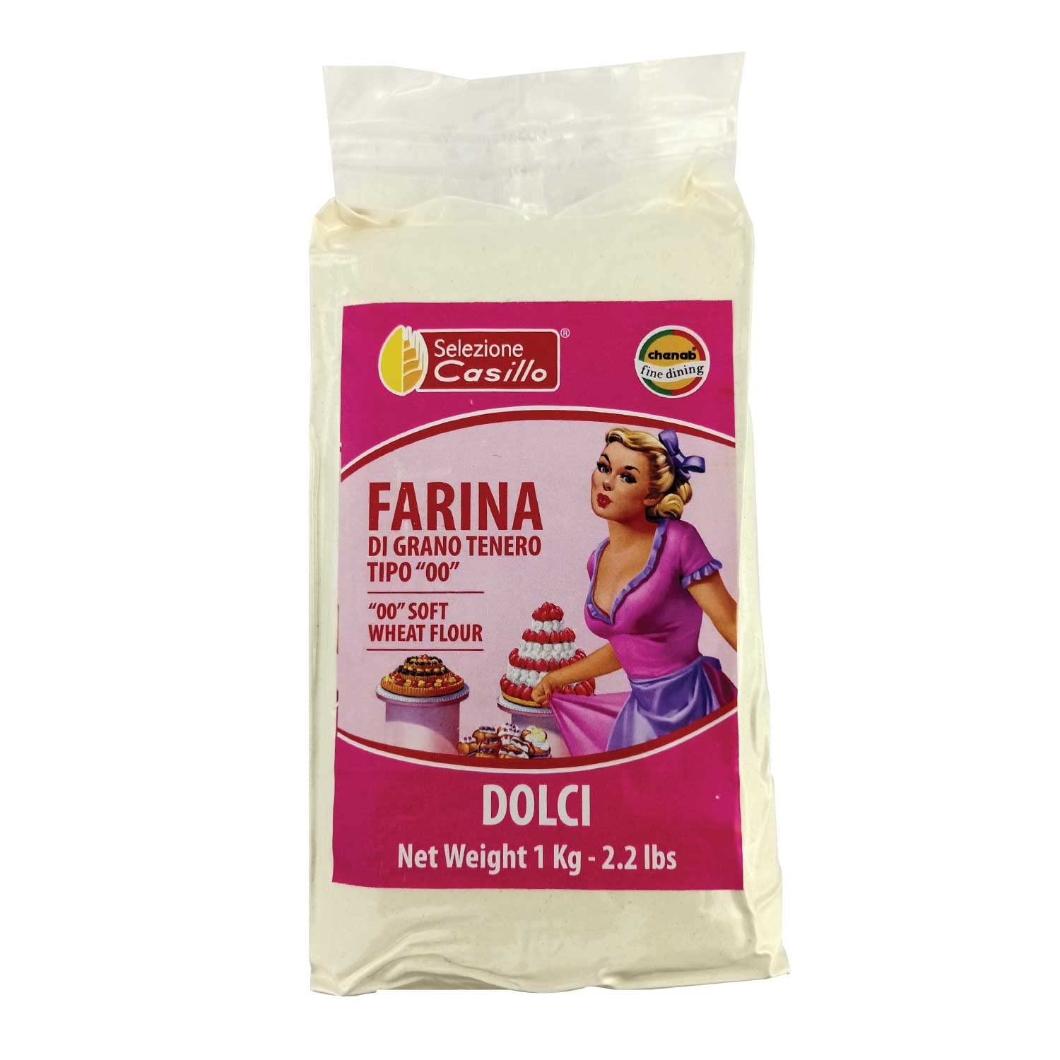 Casillo Dolci "00" Soft Wheat Flour, 1kg | Flour for cake biscuits and shortbread