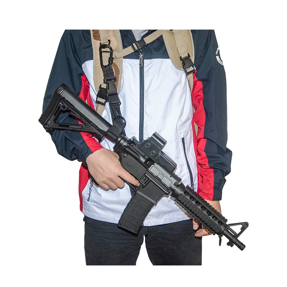 Single Point Sling Backpack Rifle Strap Gun Sling Attachment with