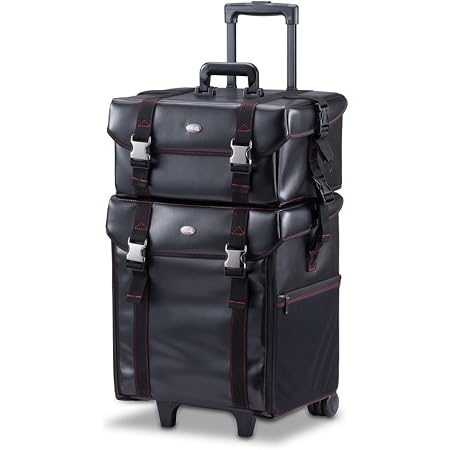 Amazon.com: Artista de maquillaje profesional 2 en 1 Rolling tren de  maquillaje organizador de cosméticos caso Metal Suave Trolley W/Storage  cajones y hebillas, Cuero de imitación negro : Belleza y Cuidado Personal