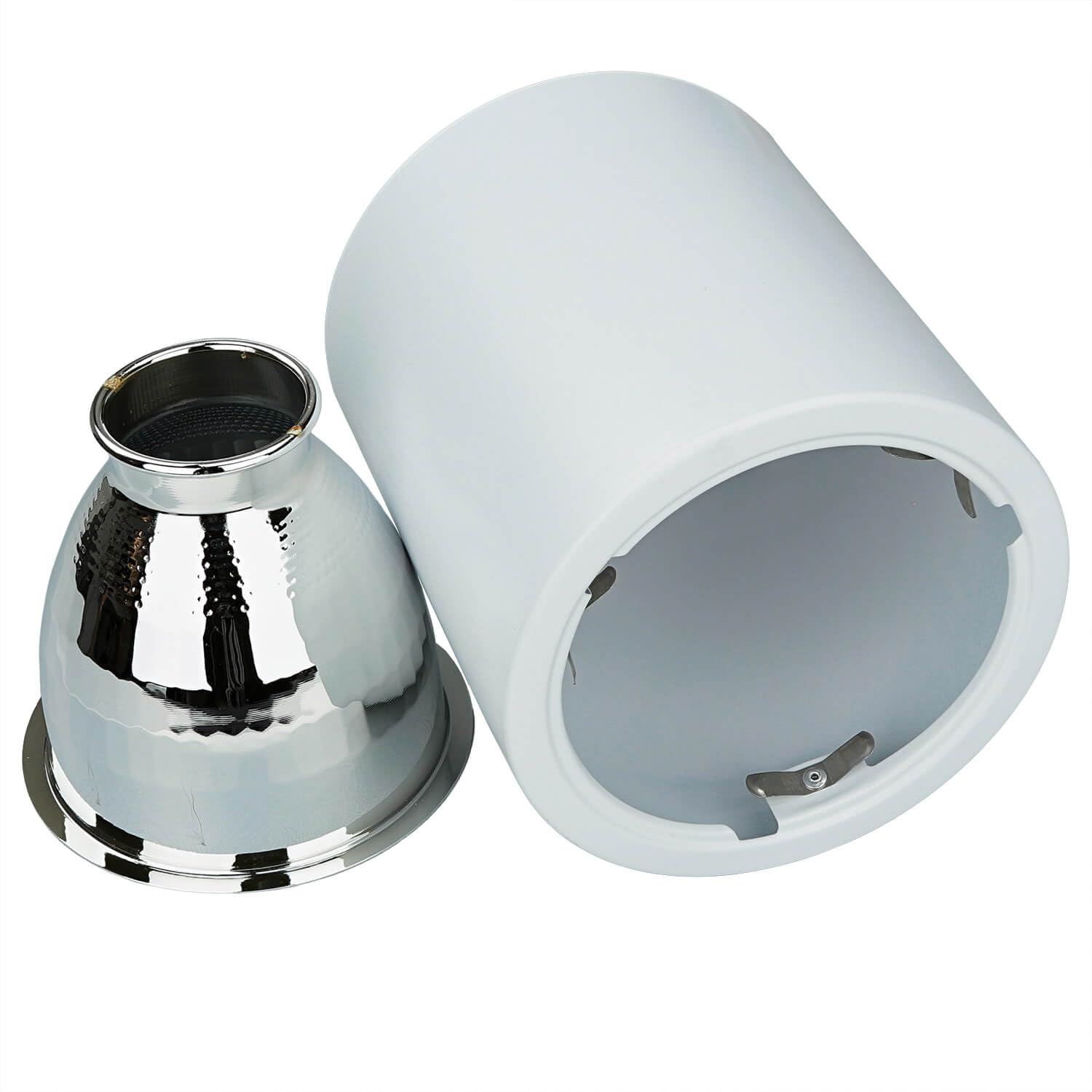 Opbouwspot binnen metaal wit keuken hal woonkamer H: 12,5 cm E27 tot 60 watt rond moderne Bauhaus plafondlamp eetkamer DOWNLIGHT