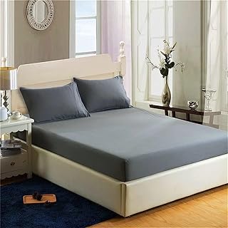 Drap-housse 100 % coton égyptien 200 fils – Drap-housse extra profond de 40 cm – Drap de luxe ultra doux – Poche profonde extensible jusqu'à 40,6 cm (anthracite, super king size)