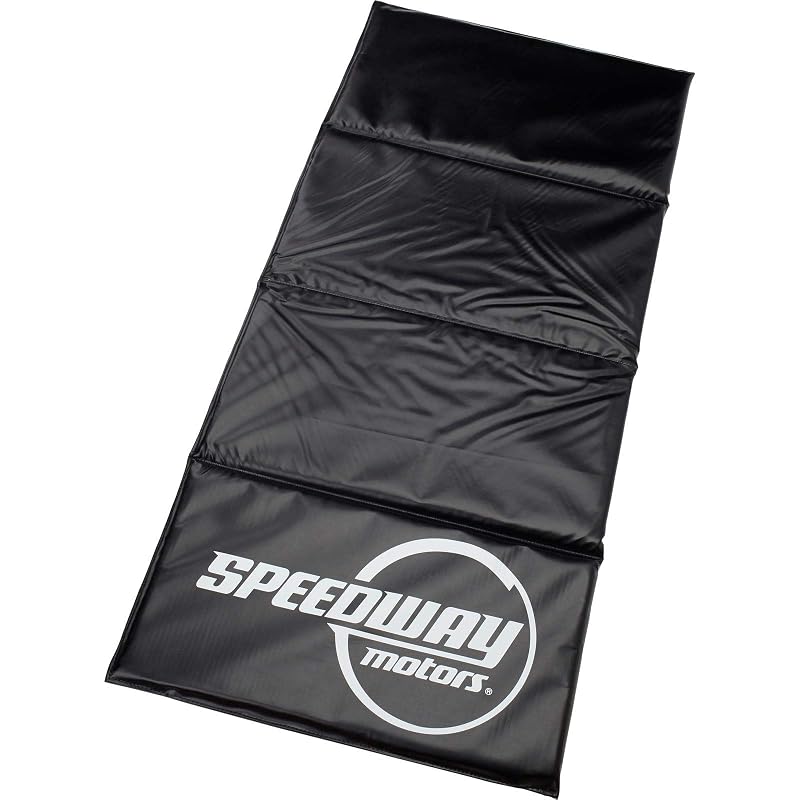 Tapete de Trabalho para Garagem e Oficina em Vinil Preto 58,4 x 127 cm Speedway Motors