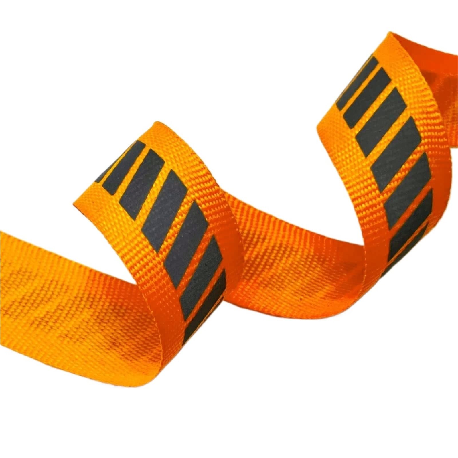 Tkanina odblaskowa do odzieży, Odblaskowa taśma diagonalna DIY wstążka wielokolorowa 2 cm x 50 jardów do szycia odzieży i toreb(Orange)