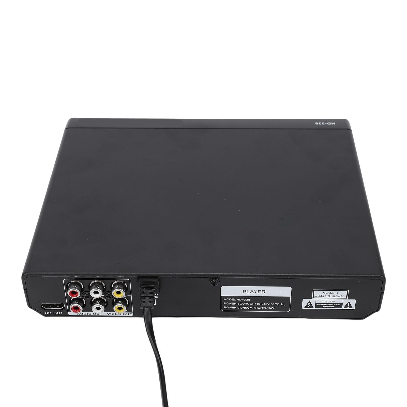 Cuifati Reproductor de DVD HD de 1080P Reproductor de CD USB Multiregión con Control Remoto Soporte de Karaoke para Reproducción de Cine en Casa de TV (Enchufe de la UE)