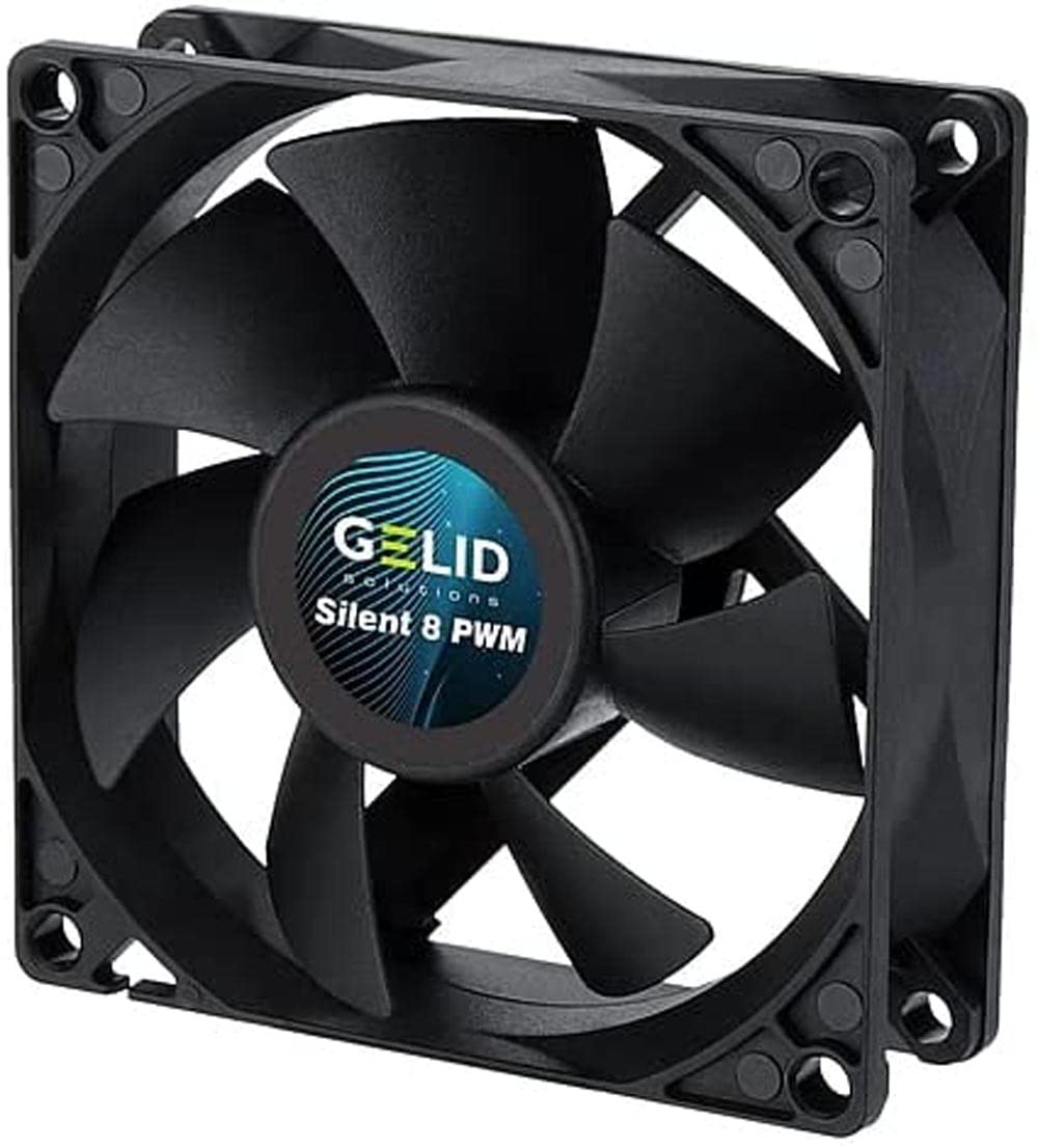Amazon | GELID 8cmケースファン SILENT 8 PWM BLACK 静音仕様 PWM対応
