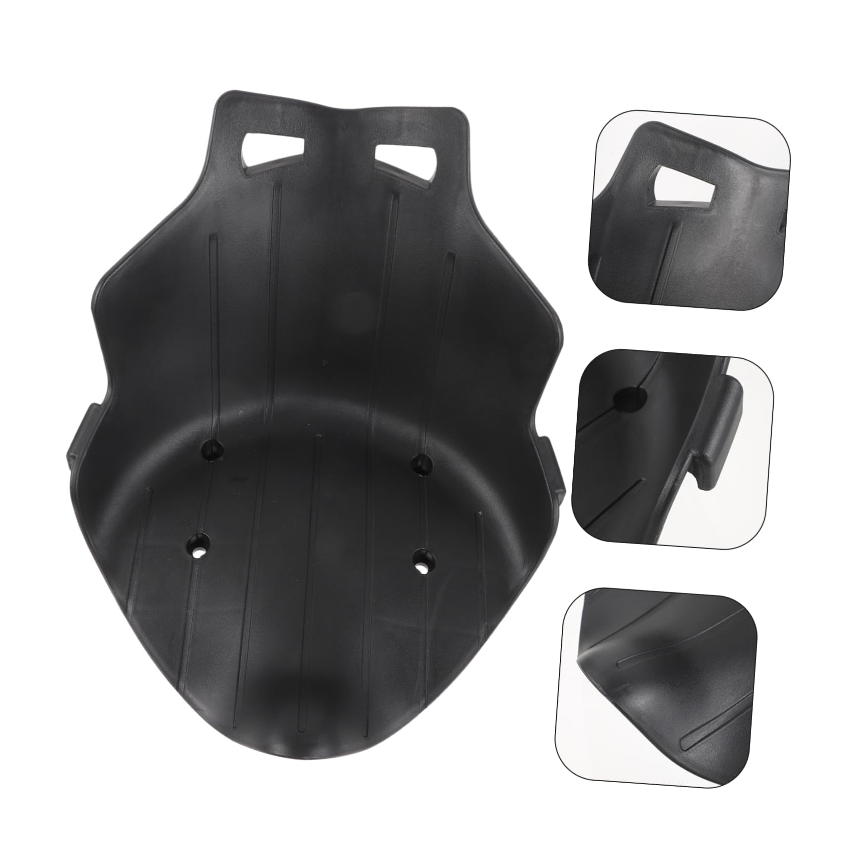 Siège de Remplacement Noir en PP Compact et Facile à Installer pour Kart et Scooter Électrique, Accessoire Élégant pour Karting et Drift Trike