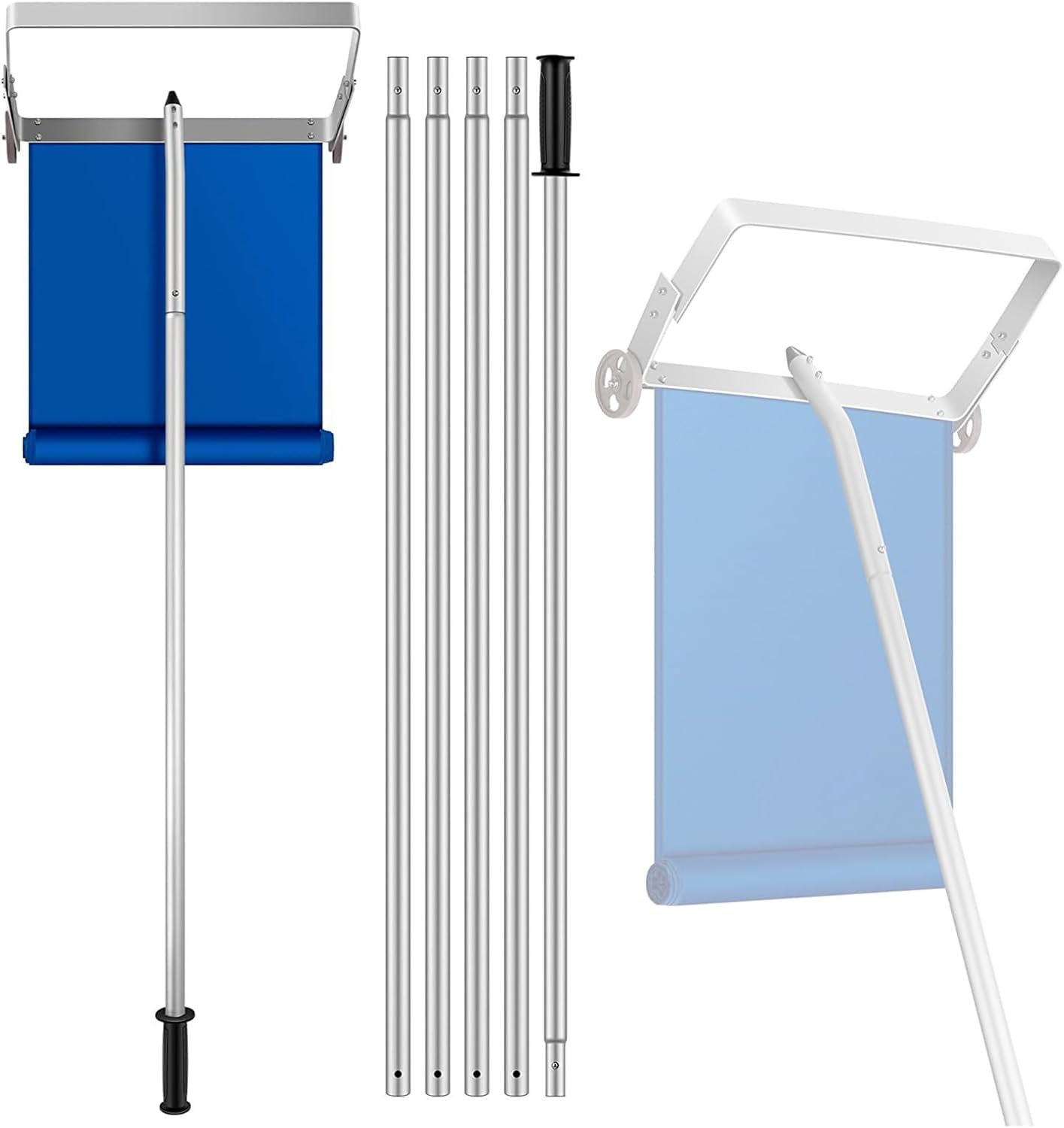 【入荷極小！新作】MAAOBR スノーレーキ 屋根 スノーダンプ 屋根雪かき 雪下ろし 1.2m-6m調整可能 バージョン 除雪道具 パイプ伸縮ロック